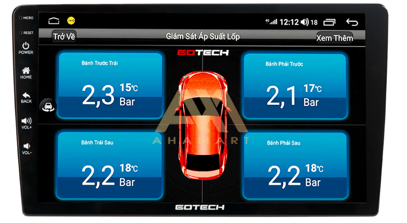 Kết nối cảm biến lốp với màn hình GT360 Base