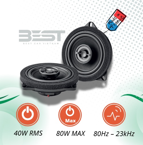 Focal IC BMW 100 v2 – Loa 2 way cửa trước Cao Cấp | Nhạc Sống Động, Lắp Ngay Không Cắt Dây